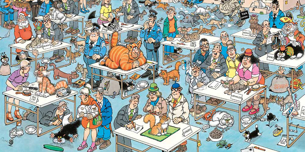 Jan van Haasteren - Le magasin de jouets Puzzle 1000 pièces