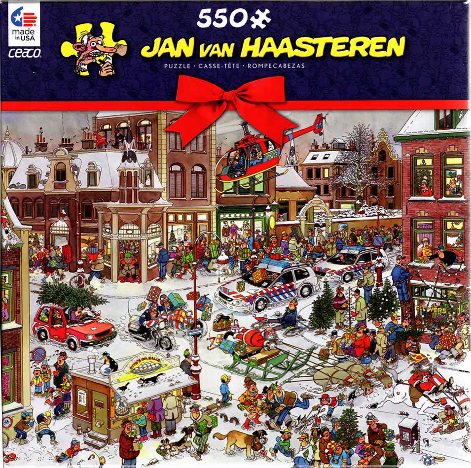 haar galerij garage Christmas (Kerstmis) - Jan van Haasteren puzzels EN