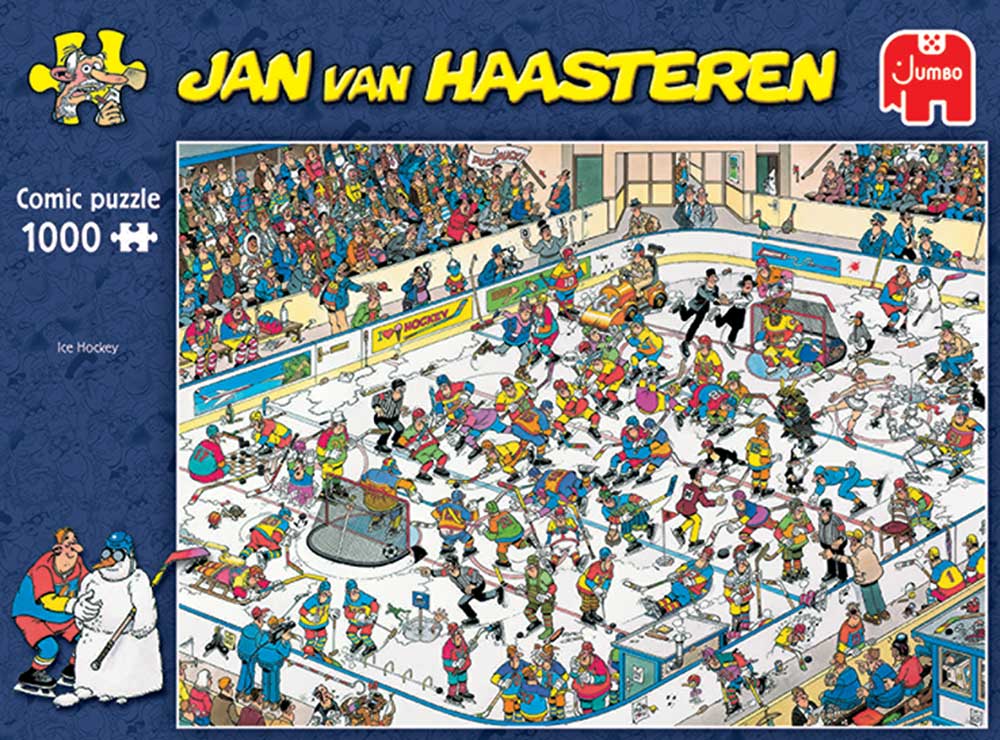 Serie van rotatie druk Ice Hockey (IJshockey) - Jan van Haasteren puzzels EN
