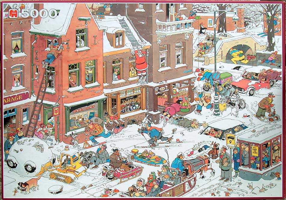 Streetlife (Sneeuwpret) - Jan Haasteren puzzels
