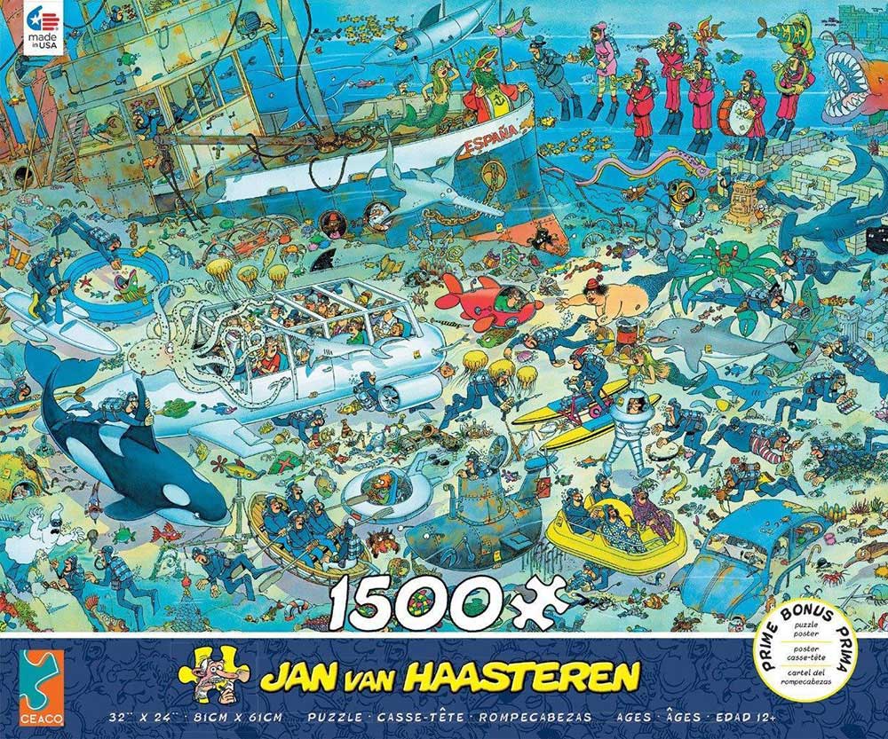 Jan Van Haasteren The Printing Office Jigsaw Puzzle 1500-piece for sale online 