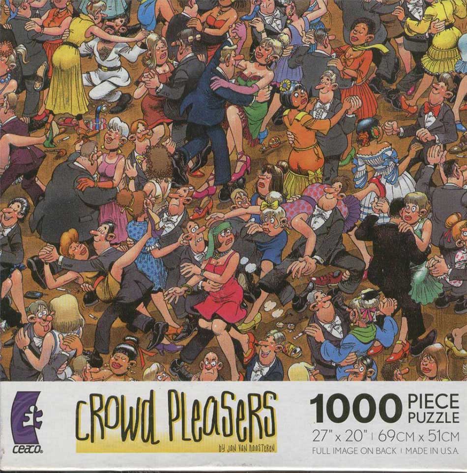Ceaco Jan Van Haasteren Jigsaw Puzzle Comic Crowds Lost Baseball 750 With Poster for sale online 