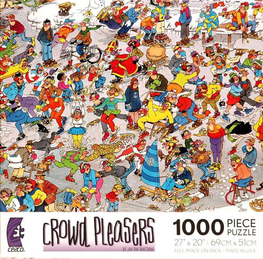 Ceaco 3342-23 Crowd Pleasers Collection by Jan Van Haasteren-Chaos on The Field Puzzle-1000 Pieces Multi-Colored 5 Inches